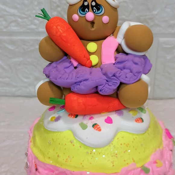 Easter Gingerbread Macaroon, Fake bake, Easter Bunny, Photo Prop, Easter Decor - Picture 6 of 6